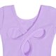 thumbnail image 4 of Vestido de manga larga con cuello redondo para niña, color liso, cuello redondo, mangas largas, falda elástica con volantes, 4 of 4