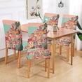 thumbnail image 2 of Yayeee 2 Pack Dining Chair Covers Stretch Parson Chairs Slipcovers Seat Protector, Cityscape Painting, 2 of 6