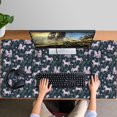 thumbnail image 4 of Long Mouse Pads for Desk,Dark Blue Cartoon Unicorn Leaf Pattern Desk Mats on Top Of Desks, Desk Mouse Pad Extra Large with 3mm Non-Slip Base and Stitched Edge for Gaming,Office,Work,Home 47.3"x23.6", 4 of 6