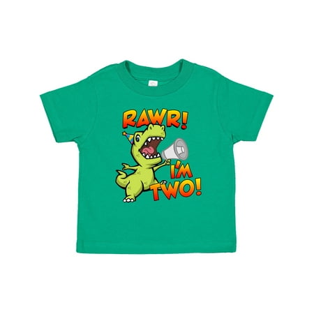 

Inktastic Rawr I m Two Dinosaur Gift Toddler Boy or Toddler Girl T-Shirt