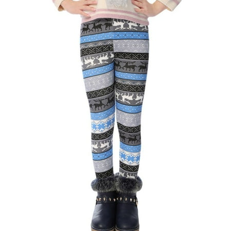 

Leonard Girls Clothes Girls Leggings Girls Winter Thick Warm Long Pants Printing Fleece Lined Leggings Girls Pants 2-12 Years Old