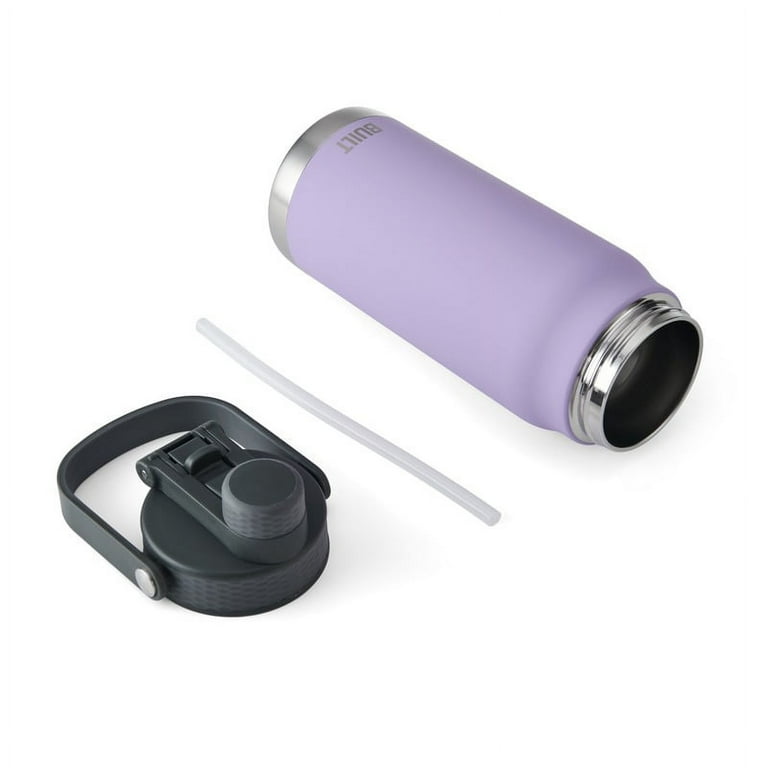 BUILT Torrent 32 oz Dual Lid Double-Wall Stainless Steel Insulated