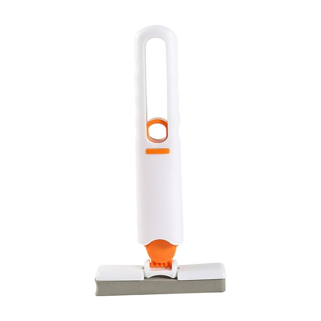 Mini Fregona Ligera Para Limpieza De Suelos, Fregonas Manos Libres Para El Hogar, Cocinas, Escritorio, Blanco Sunnimix Mini trapeador portátil