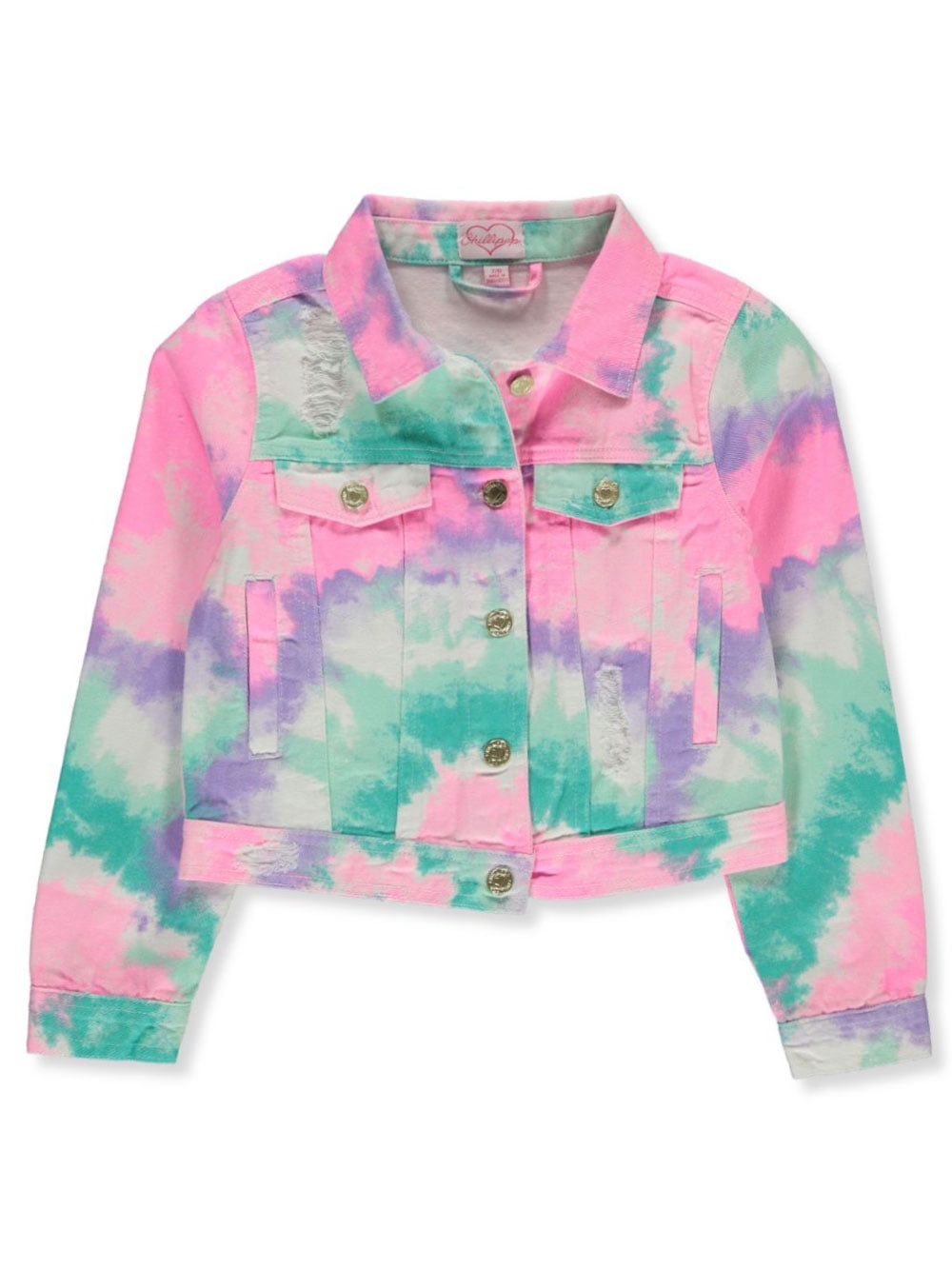Chillipop Girls' TieDye Denim Jacket (Little Girls)
