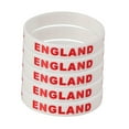 thumbnail image 3 of Milisten 5Pcs Silicone Country Flag Wristband White Soft Comfortable for National Team Support, 3 of 6