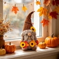 thumbnail image 5 of Harvest Gnome Plush Doll,Sunflower Maple Leaf Gnome Tabletop Ornament for Autumn Yard Thanksgiving Fall Decor, 5 of 6