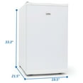 thumbnail image 6 of Commercial Cool Upright Freezer, Stand Up Freezer 2.8 Cu Ft with Reversible Door, White, 6 of 7