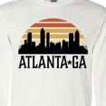 thumbnail image 4 of Inktastic Atlanta Georgia Skyline Vintage Long Sleeve T-Shirt, 4 of 5