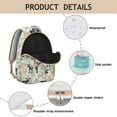 thumbnail image 4 of Forest Deer Head Print School Backpack for Student Woodland Buck Lover Hunting Style Rustic Ethnic Nature Art Pattern Bookbag, 4 of 6