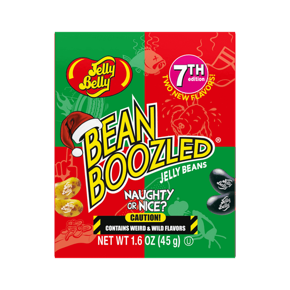 Jelly Belly BeanBoozled Christmas Edition, Christmas Candy, 1.6oz Box