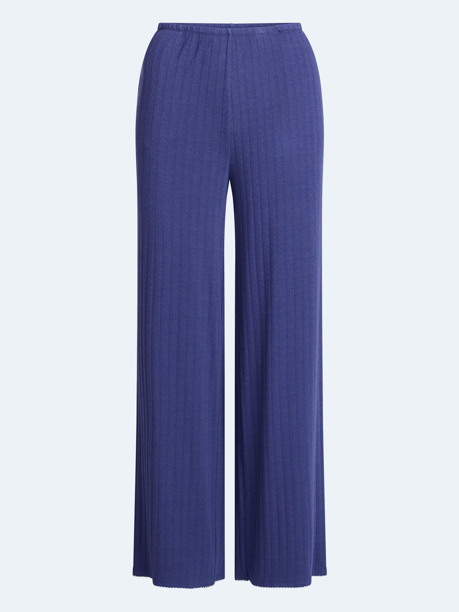 Joyspun Women’s Pointelle Knit Sleepwear Pants, 30'' Inseam, Sizes XS-3X