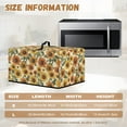 thumbnail image 6 of Whosucclay Sunflower Print Microwave Oven Dust Cover Toaster Oven Cover Oil-Proof Small Appliance Dust Covers Suitable for Most Microwave Ovens 18.25" x 14.5" x 11"inches-S, 6 of 7