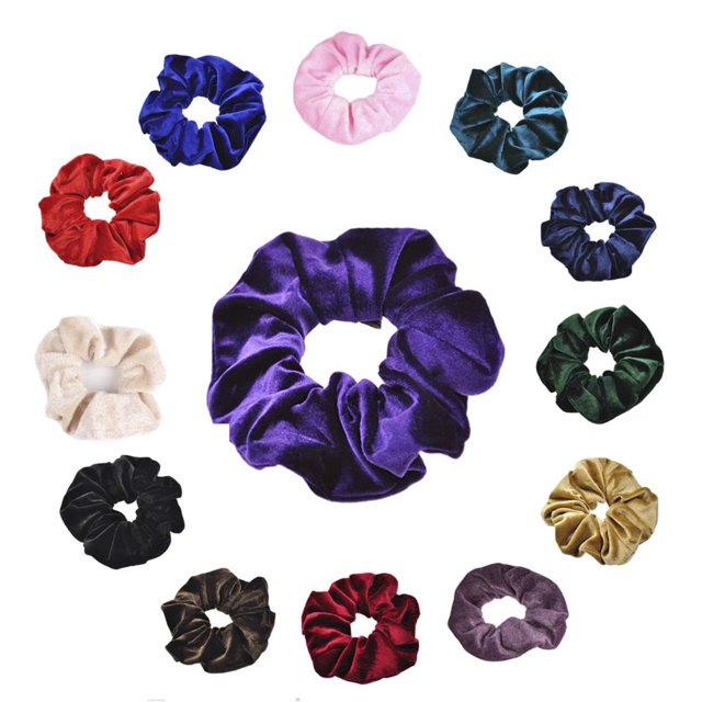 Chouchou pour Cheveux Anneau pour Cheveux pour Dames Mode Élégant Bandes pour Cheveux en Suède 5 Pcs