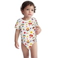 thumbnail image 3 of Daiia Childrens Party Printed Unisex-Baby Short Sleeve Onesies Bodysuits Baby Climbing Clothes Soft and Comfortable Romper with Expandable Shoulder Design-12 Months, 3 of 8