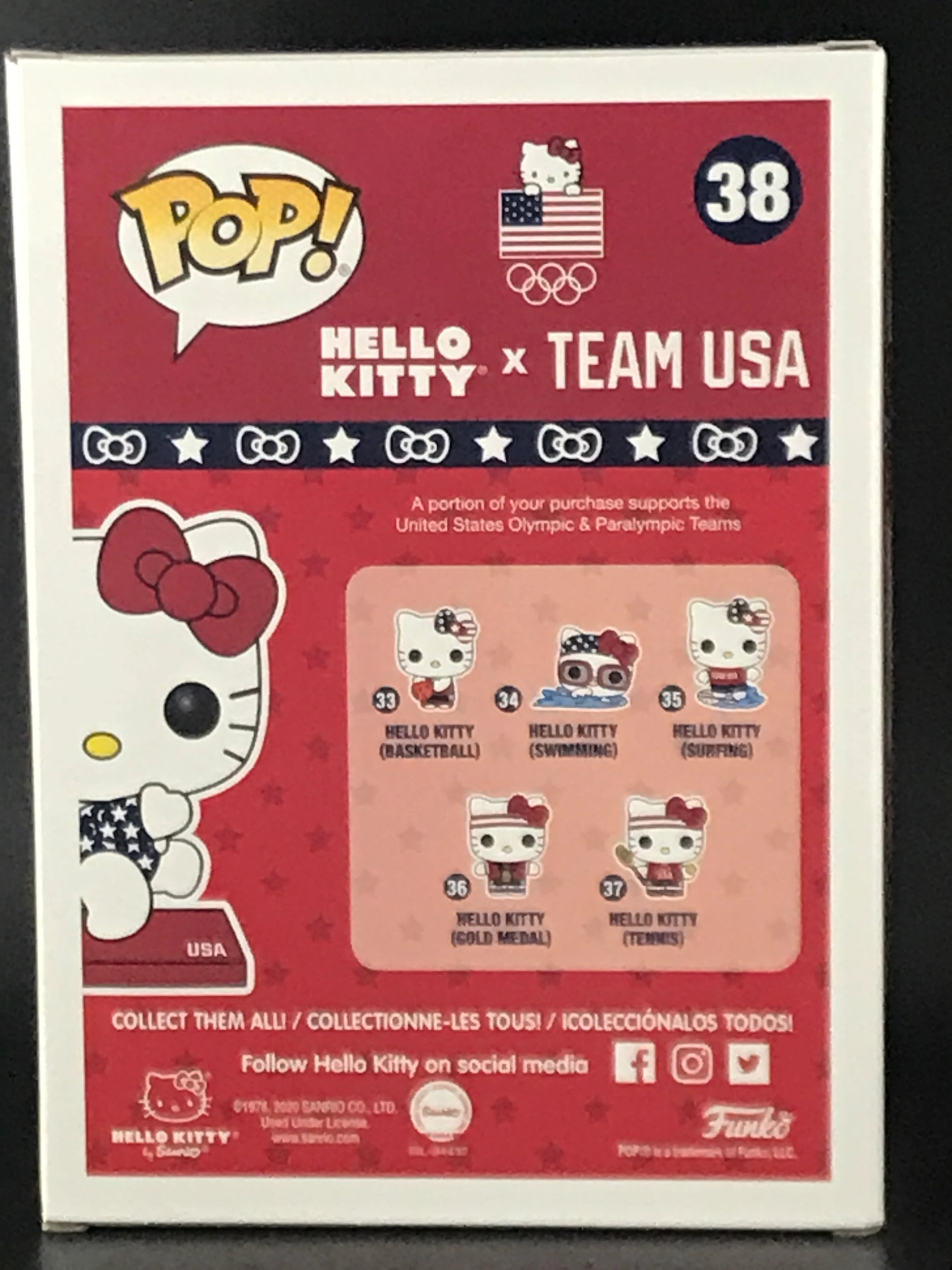 Funko POP! Sanrio Hello Kitty x Team USA Hello Kitty (Gymnast) #38 