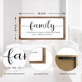 thumbnail image 4 of MODE HOME Family Sign for Home Decor, Farmhouse Family Wall Decor with Wood Frame for Wall, Kitchen, Living Room, Bathroom, Bedroom, 4 of 9