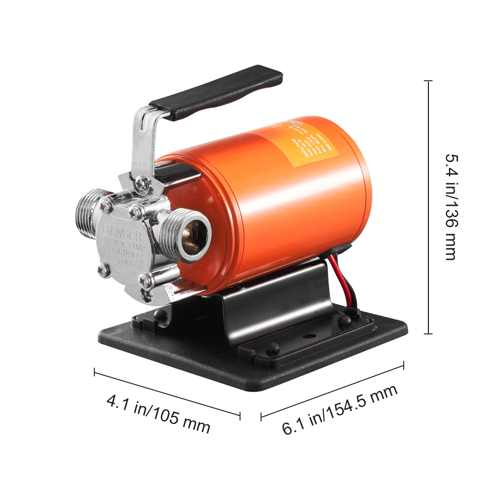 KFFKFF Pump Portable multi-function pump 12V 360 GPH 1/10 HP hose