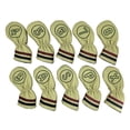 thumbnail image 1 of 10 fundas para cabezas de palos de golf, fundas de cuña, protección decorativa, suministros portátiles, protectores para entusiastas y principiantes. Verde, 1 of 8