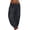 Black, variant on Women Plus Size Solid Color Casual Loose Pants Yoga Pants Women Trousers Women's Pants Soft Fabric Elastic High Waist Relaxed Baggy Silhouette Comfortable Lounge Trousers