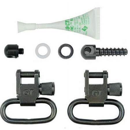 GrovTec Locking Shotgun Swivel Set Black Oxide Steel 1.8 oz