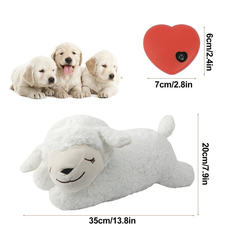 Puppy Behavioral Training Toy, Dog Plush Toy Heartbeat