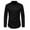 Black, variant on Fjofpr Men'S T-Shirts Long Sleeve Mens Shirts Men Casual Solid Button Long Sleeve Stand Collar Tops Blouse Shirt