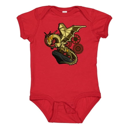 

Inktastic Steampunk Dragon Gift Baby Boy or Baby Girl Bodysuit