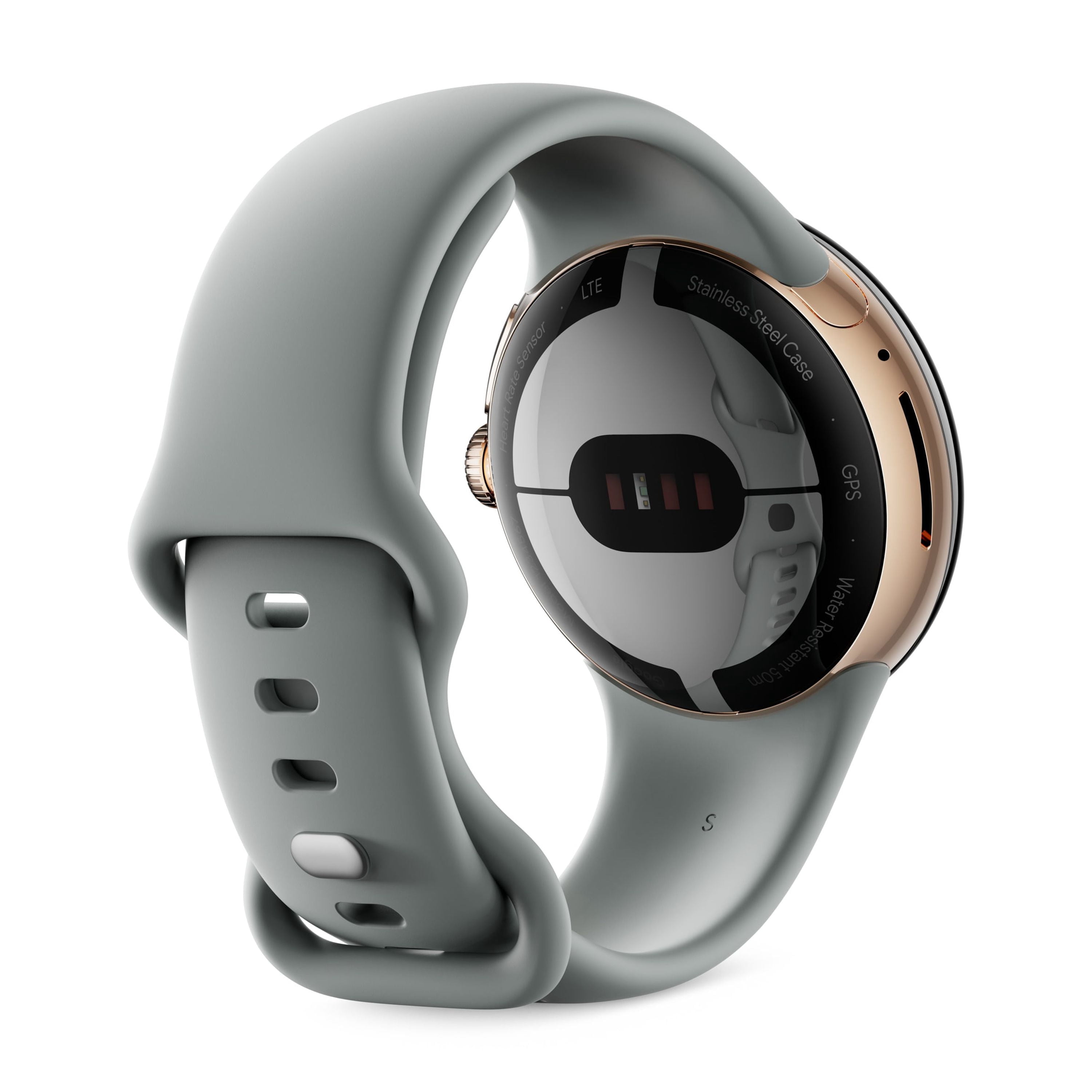 Restored Google Pixel Watch (2022) 41mm GQF4C (GPS Only, No Cellular) Champagne Gold Stainless Steel (Refurbished)