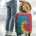 thumbnail image 2 of Colorful Tie Dye Pattern Luggage Cover Fashion Suitcase Cover Baggage Covers Fit 25-28 Inch Luggage (Go Travel), 2 of 5