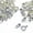Silver, variant on The Beadsmith Ball and Socket Clasp - Gold Color, 8 mm, Component to Connect Bracelets, 36pc