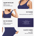thumbnail image 2 of ANLIQI Womens Summer Bamboo Rayon Tank Tops Adjustable Spaghetti Strap Camisoles Breathable Undershirts 3 Pack(3D, XL), 2 of 7