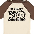 thumbnail image 4 of Inktastic Im a Happy Ray of Sunshine with Happy Sun Boys or Girls Long Sleeve Baby Bodysuit, 4 of 5