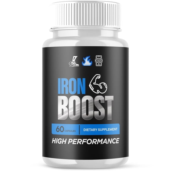 Iron Boost Advanced Formula Pills All Natural Vitamin Supplement IronBoost 60 Capsules
