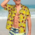thumbnail image 5 of Lsque Duck with Star Sunglasses pattern Hawaiian Shirt for Men, Unisex Summer Beach Casual Short Sleeve Button Down Shirts-3X-Large, 5 of 9