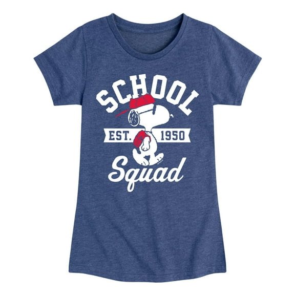 Peanuts - Snoopy School Squad - Toddler & Youth Girls Short Sleeve Graphic T-Shirt