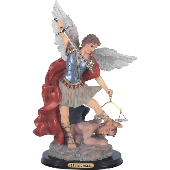 FC Design 16"H Saint Michael Fighting Demon Holy Figurine Statue Sculpture Ornament Decoration Home/Room Decor and Unique Gift Ideas for Housewarming, Holidays and Birthdays