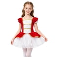 thumbnail image 3 of iiniim Girls Circus Ringmaster Square Neck Short Sleeves Tutu Dress Cosplay Dress Red 12, 3 of 7