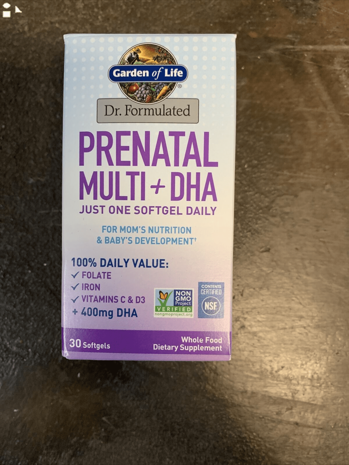 Garden Of Life Dr Formulated Prenatal Multi Dha Softgels 30ct