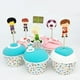 thumbnail image 2 of 24 unids / set novedad fútbol niño Cupcake selecciones Topper favores decoración, 2 of 8