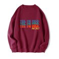 thumbnail image 1 of Chandails à Capuchon de Mode pour Femmes 2023 Mode Femme Imprimé Col Rond Manches Longues Chandails en Molleton Sans Capuche T-Shirt Hauts Amples Blouse 50 % de Rabais Liquidation Costumes Halloween/noël, 1 of 2