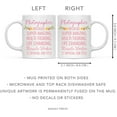 thumbnail image 5 of CTDream 11oz. Coffee Mug Gift for Women, Photographer Because Super Amazing Life Changing Miracle Worker Isn't an Official Job Title, Floral Flowers, 1-Pack, 5 of 7