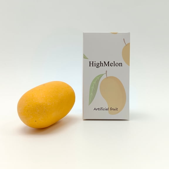 HighMelon Artificial fruit Yellow Artificial Mango Fruit, Realistic Foam Decorative Fake Fruit