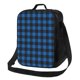 thumbnail image 1 of Fotbe Blue Black Plaid Lonchera Bolsa de Almuerzo para Hombres y Mujeres, Lonchera de Gran Capacidad, Bolsa de Almuerzo Reutilizable, Bolsa Térmica Aislante, 1 of 7