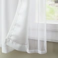 thumbnail image 4 of TOWN & COUNTRY LUXE Oslo Double Layer Indoor Curtains, Room Darkening and Sheer, Grommet Top, Energy Efficient, 2-Pack Set, 52"x96", White, 4 of 12