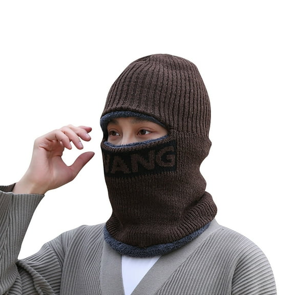 Clearance! Hassda Ski for Men Winter Knitted Full Face Hats 1 Hole Ski for Men Women Winter Clearance Sale