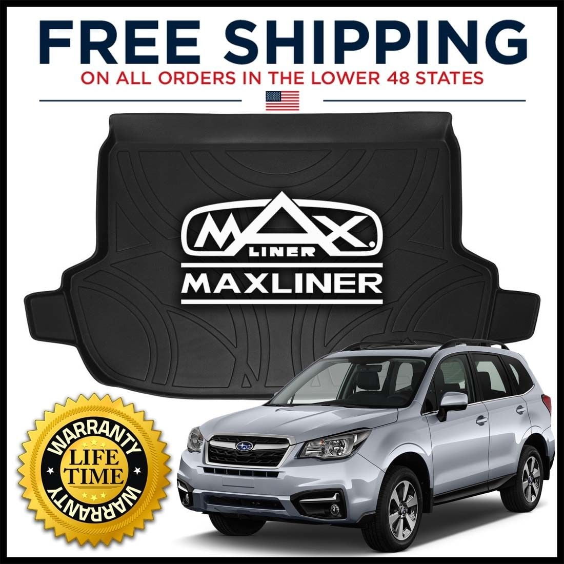 MAXTRAY AllWeather Cargo Trunk Floor Liner Mat Blk for 142020 Subaru