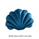 thumbnail image 3 of Cojín decorativo de terciopelo suave con forma de concha marina: cojín decorativo con forma de concha para sofá, sillón, cama o sala de estar. Cómodo cojín decorativo relleno de pelusa para la d, 3 of 6