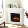 thumbnail image 2 of Real Flame Chateau Electric Corner Fireplace in White, 2 of 25