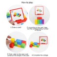 thumbnail image 4 of Montessori Magic Block Puzzle Toy Spatial Logical Thinking Training Game Rainbow Stacking Blocks Math Educational Toys For Child, 4 of 7