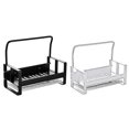 thumbnail image 2 of Dalazy Kitchen Sink Rack Basin Sponge Storage Holder Aluminum Organizer Dish Plate Bowl Drying Shelf Household Organizing Tray Black 17cm, 2 of 8